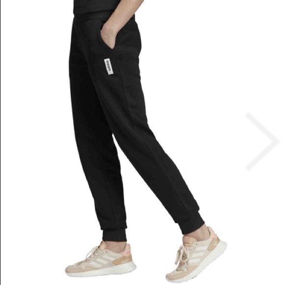 Adidas Brilliant Basics Black Track Pants Joggers Large - Picture 3 of 13